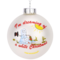 I&#x27;m Dreaming of a White Christmas Funny Snowman Melting Glass Ornament